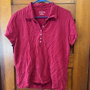 St. John's Bay Women's Burgundy Button Down Shirt